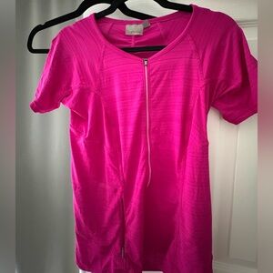 Athleta Fuchsia Short Sleeve Tee